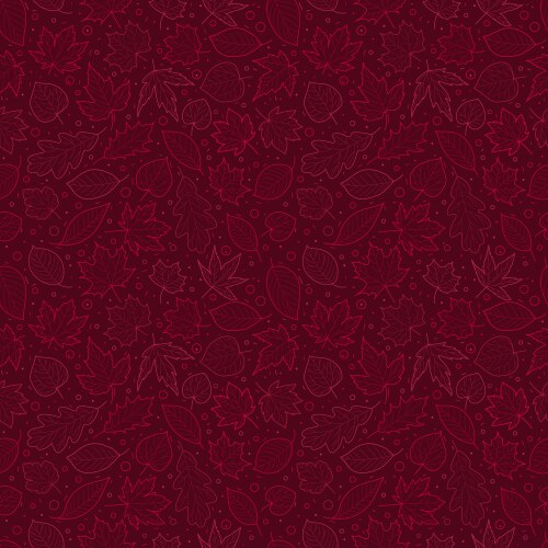 Autumn leaves seamless pattern Royalty Free Vector Image