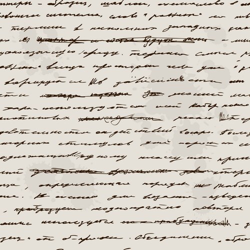 Handwritten abstract text seamless pattern – Royalty-Free Vector ...