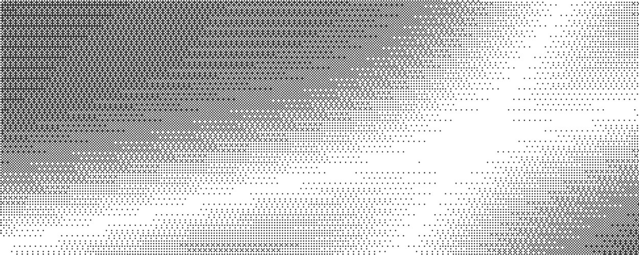 Bitmap pattern with pixel texture dotted gradient vector image