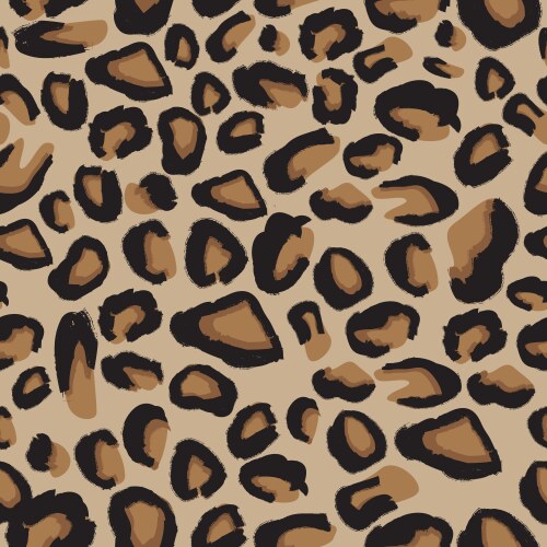 Leopard seamless texture Royalty Free Vector Image