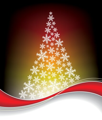 Abstract christmas tree Royalty Free Vector Image