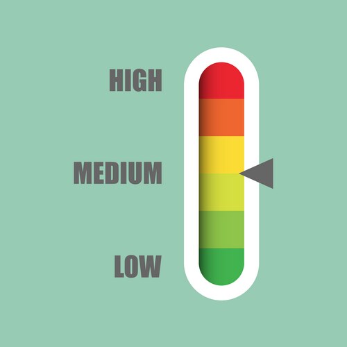 Web Design Gauge Chart Vector Image