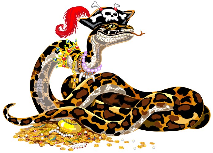 Indian python Royalty Free Vector Image - VectorStock