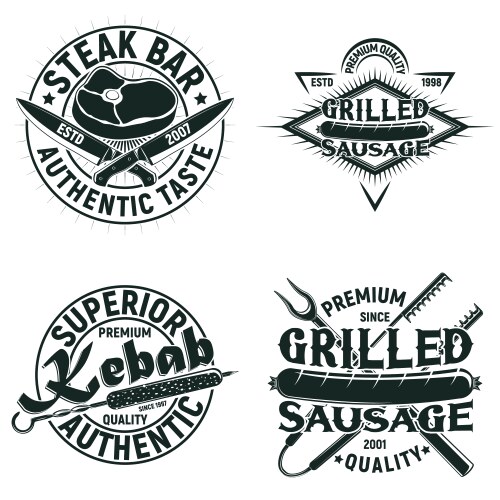 Vintage logo design vector image