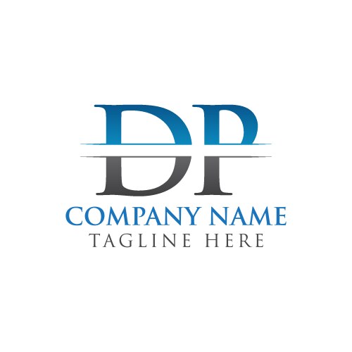 DP Initial Logo - Modern Monogram Vector Image