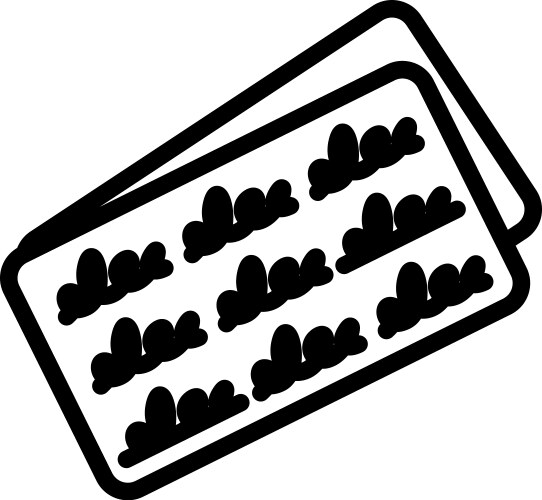 Cipher algorithm icon outline style vektorbild