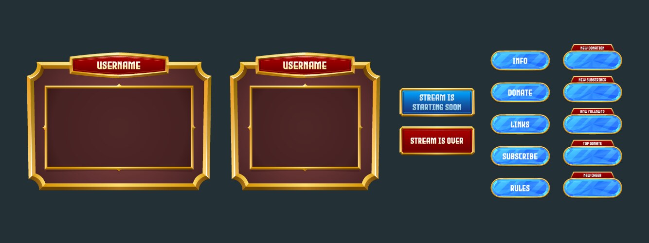 Twitch Overlay Vector Images (over 10,000)