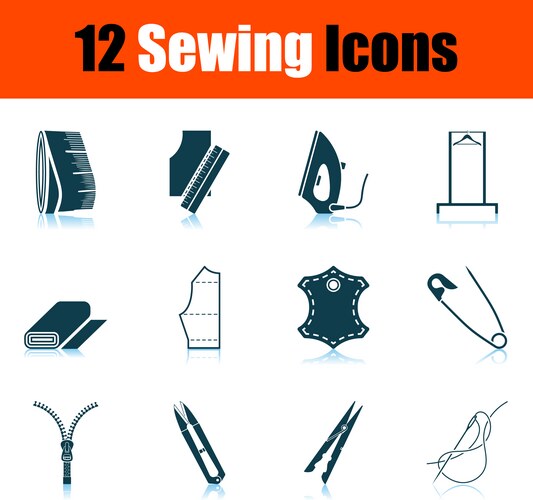 Tailor icons set Royalty Free Vector Image - VectorStock