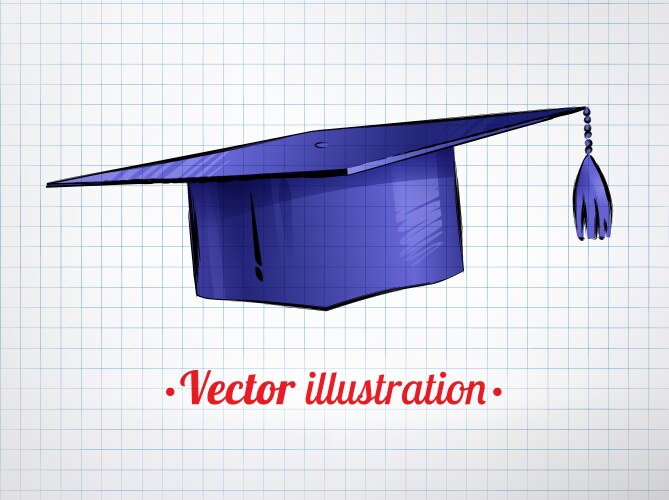 Mortarboard Vector Image
