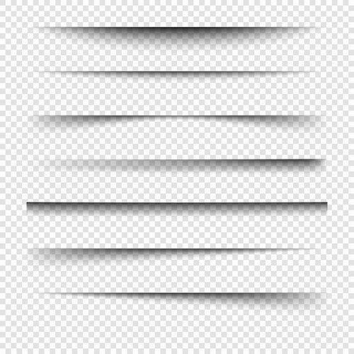 Perfect Shadow File Set of transparent realistic paper shadow effects – Royalty-Free Vector ...