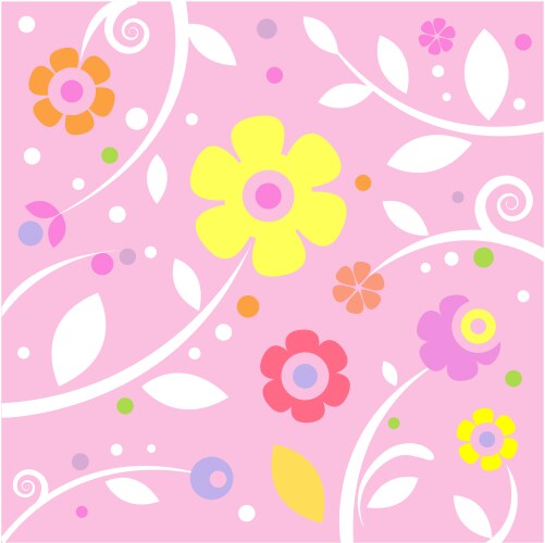 Sweet pink pattern vector image