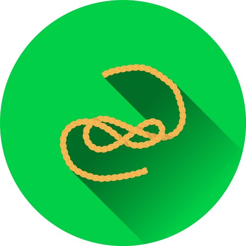 Icon of rope Royalty Free Vector Image - VectorStock