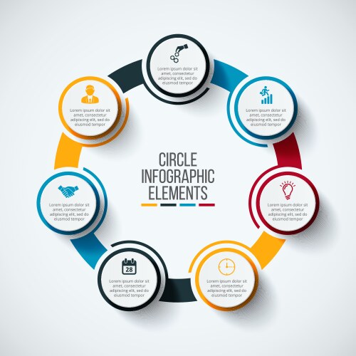 infographic design template vector image