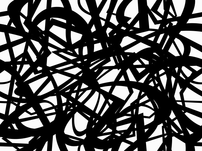 Abstract geometric pattern with random chaotic lin vector image