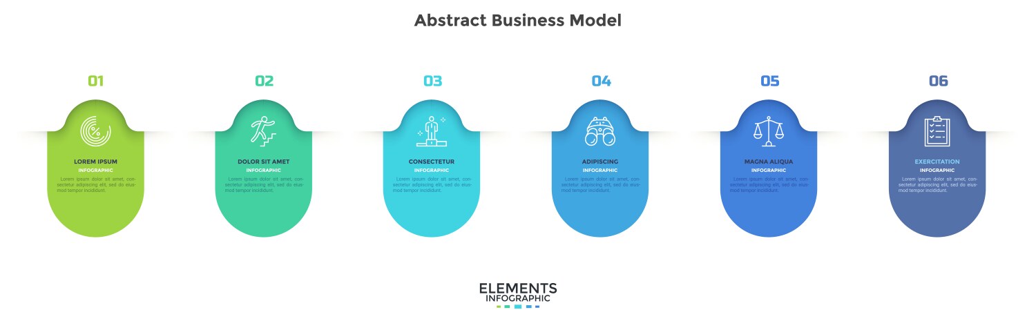 Modern infographic template vector image