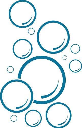 Water bubble icon design template isolated Vector Image
