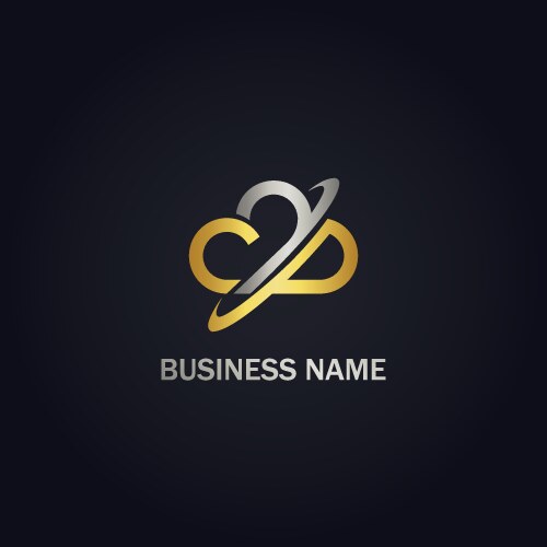 Cloud arrow technology gold logo Royalty Free Vector Image