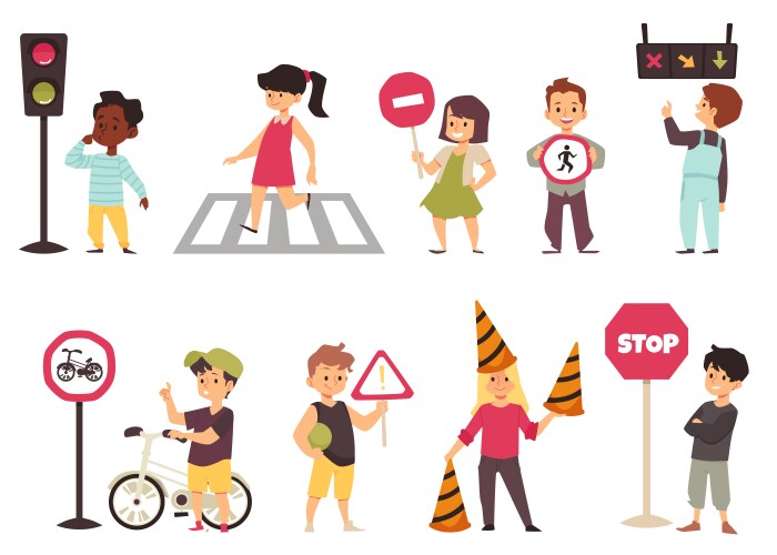 Children Traffic Light Vector Images (over 830)