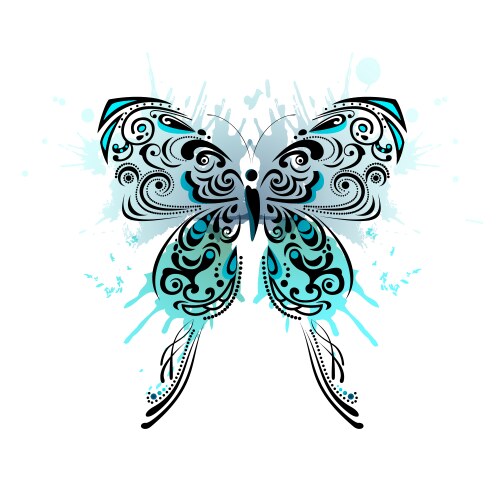 Abstract background with butterfly Royalty Free Vector Image