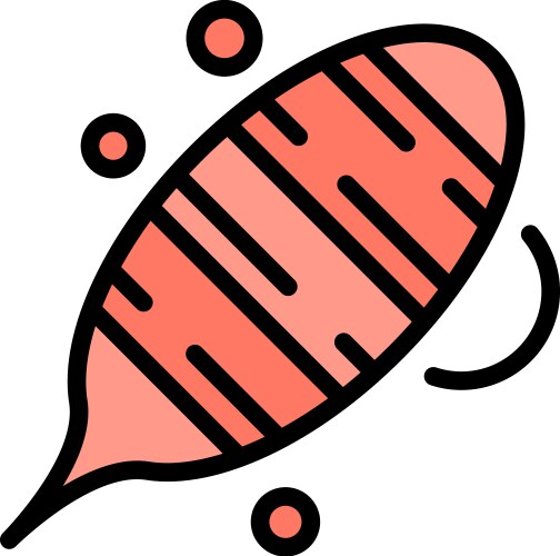 Cocoon icon color outline Vector Image