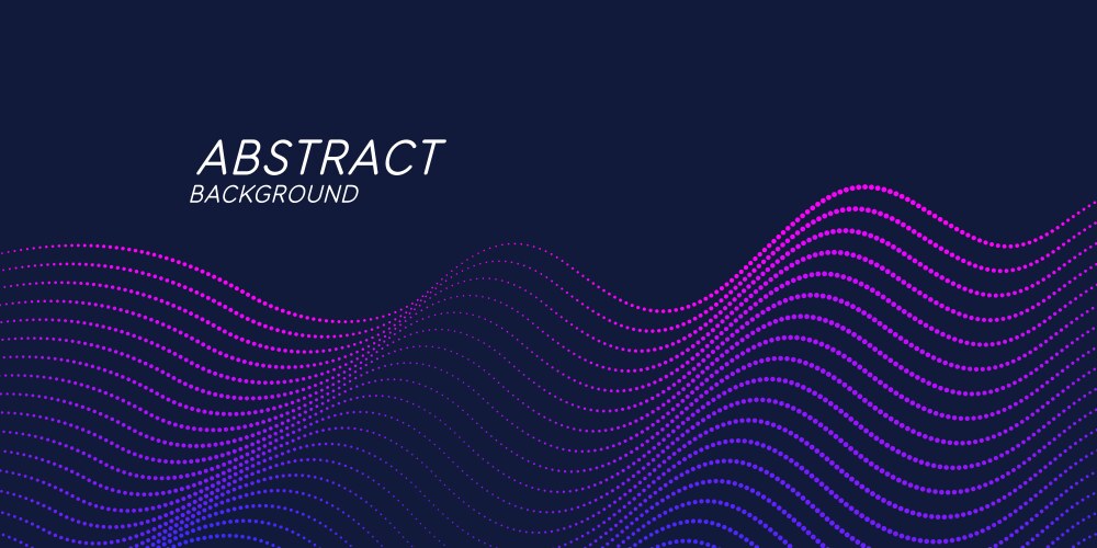 Abstract background with dynamic waves Royalty Free Vector
