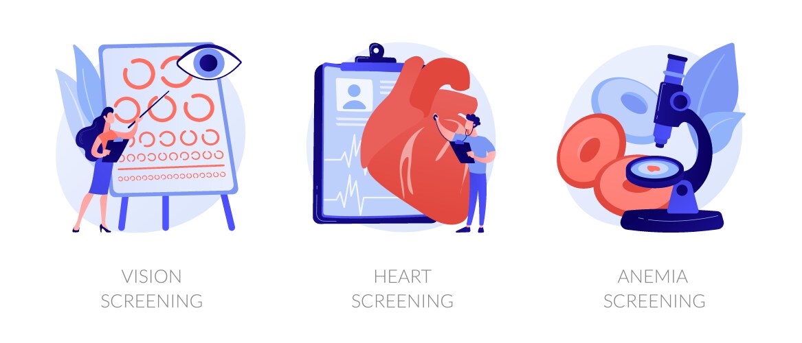 Health condition diagnostics concept vector image