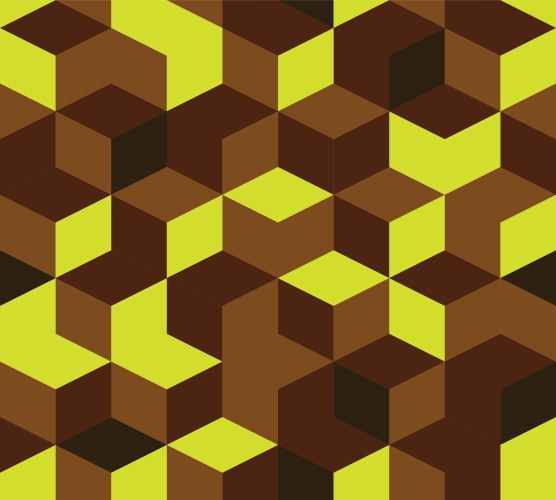 Abstract seamless pattern of cubes Royalty Free Vector Image