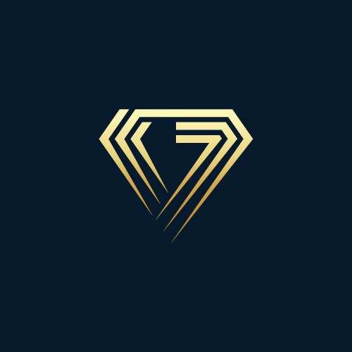Logo letter r diamond Royalty Free Vector Image