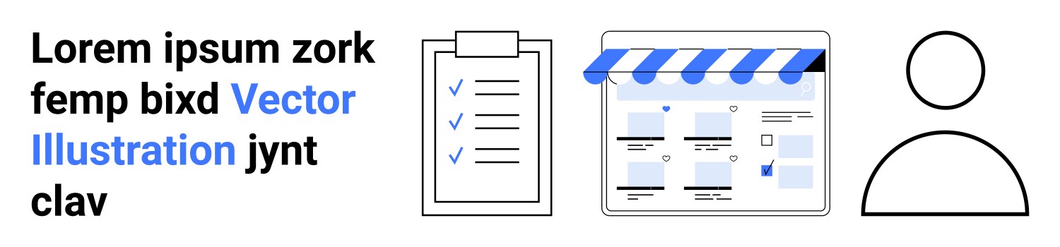 Digital content creation - task list web layout vector image