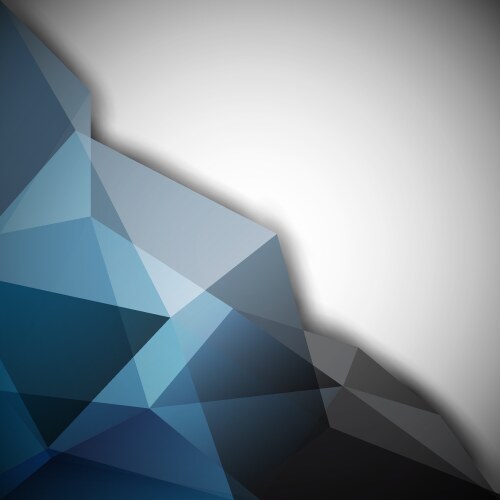 Abstract blue geometric triangles background Vector Image