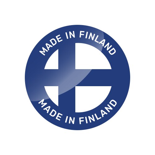 Made in finland colorful badge Vector Image