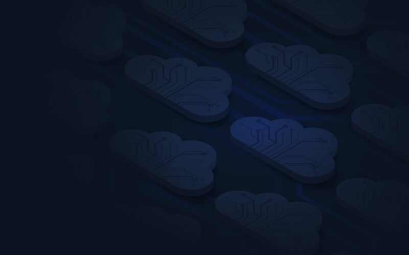 Cloud computing technology data center concept Vector Image