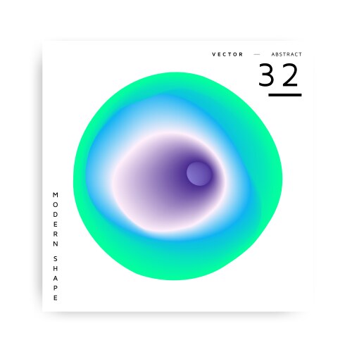 Abstract Gradient Shape Vector Image