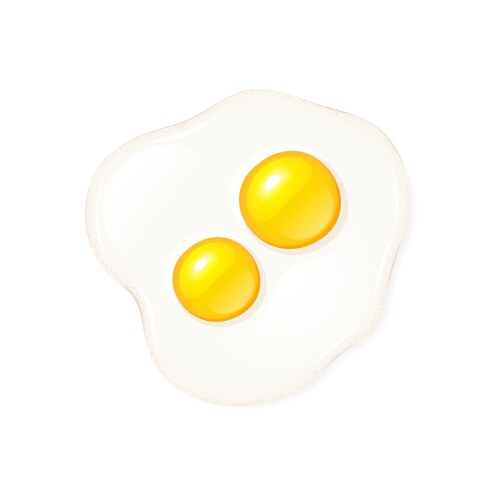 Fried egg Royalty Free Vector Image - VectorStock