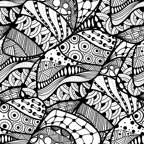 Asian Tangle Pattern Background Vector Image