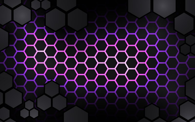 Geometric Tech Background - Lighted Pattern – Royalty-Free Vector ...