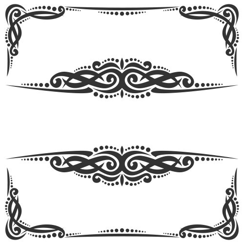 Decorative frames Royalty Free Vector Image - VectorStock