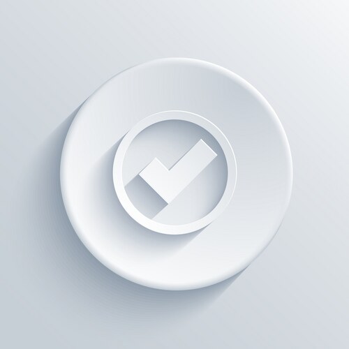 White checkmark Vector Images & Graphics for Commercial Use | VectorStock