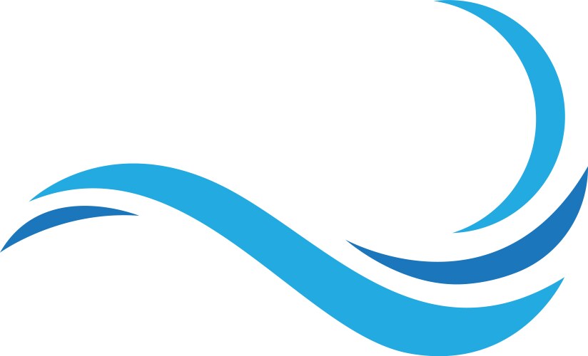 Abstract wave graphic design template Royalty Free Vector