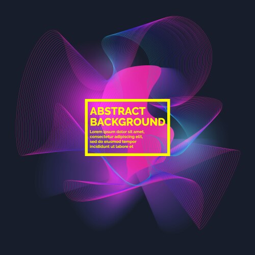 Abstract background with dynamic waves Royalty Free Vector