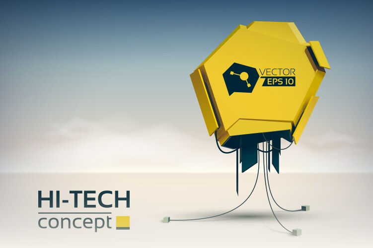 Engineering hi-tech design concept Royalty Free Vector Image