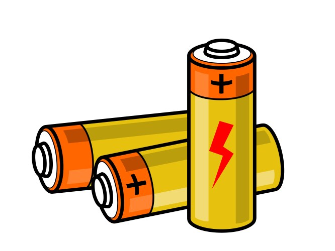Lithium ion battery set power pack Royalty Free Vector Image