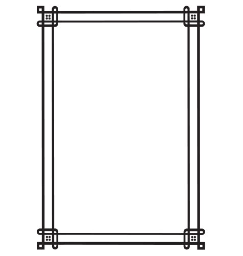 Decorative page border Royalty Free Vector Image
