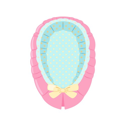 Children pink cocoon icon for newborn babies Vector Image