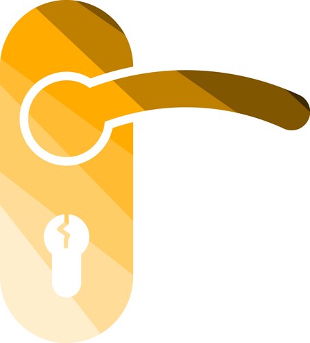 door handle icon vector image