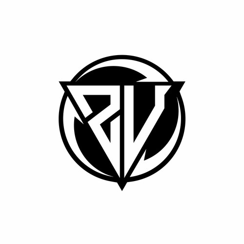Zu logo letters monogram with prisma shape design – Royalty-Free Vector ...