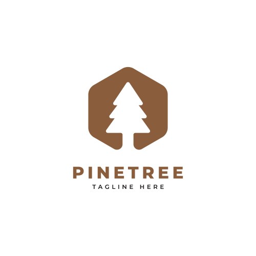 House with tree logo design Royalty Free Vector Image