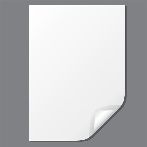 Empty paper sheet Royalty Free Vector Image - VectorStock