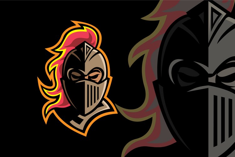 Spartan warrior head logo Vector Image