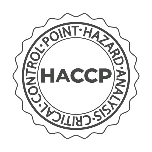 haccp stamp hazard analysis critical control vector image